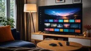 Installer l’IPTV sur Android TV et Google TV dans un salon moderne