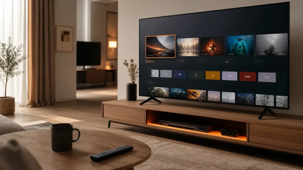 Installer l’IPTV sur Smart TV Samsung et LG dans un salon moderne
